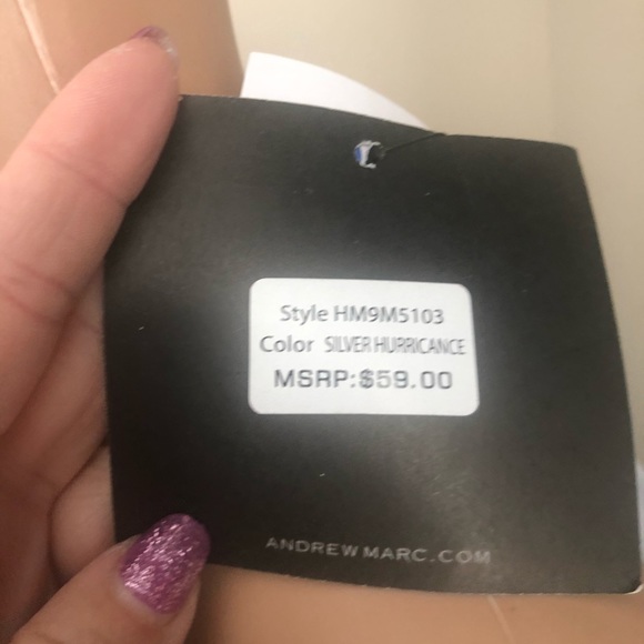 Marc New York silver balloon sleeve blouse - Picture 6 of 7